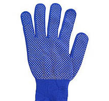 Господарські рукавички нейлонові з мікроточкою 12пар./уп.