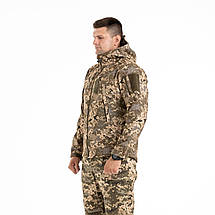 Куртка піксель soft shell,Демісезонна тактична армійська водостійка куртка soft shell піксель ЗСУ, фото 3