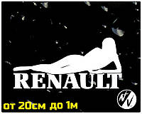 Виниловая наклейка на авто Renault 20 см