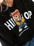 Стильний батник "HIPHOP" жіночий норма 622 жан, фото 4