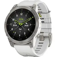 Смарт-часы Garmin Epix (Gen 2) Sapphire - White Titanium (010-02582-20/21) Silver