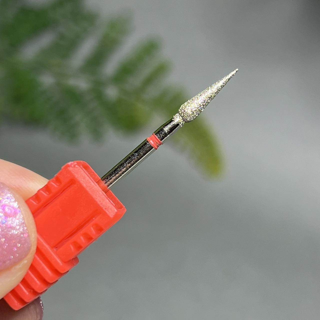 Фреза алмазна для манікюру/педикюру червона 92