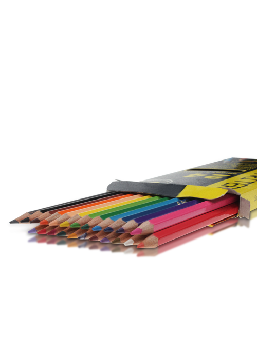 Набор цветных акварельных карандашей 24 цвета с кистью Марко - фото 2 - id-p296841947