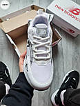 Чоловічі кросівки New Balance 725 весна-осінь з сіткою білі зі сріблом. Живе фото, фото 4