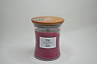 Ароматическая свеча с ароматом сладкой смородины и сочного мандарина Woodwick Medium Currant 275 г