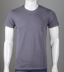 Футболка чоловіча Однотонна 2300м (Уп.4шт M-XXL), Сірий