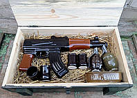 Набір для алкоголю АК + Гранати - подарунковий набір для чоловіка, військовослужбовця