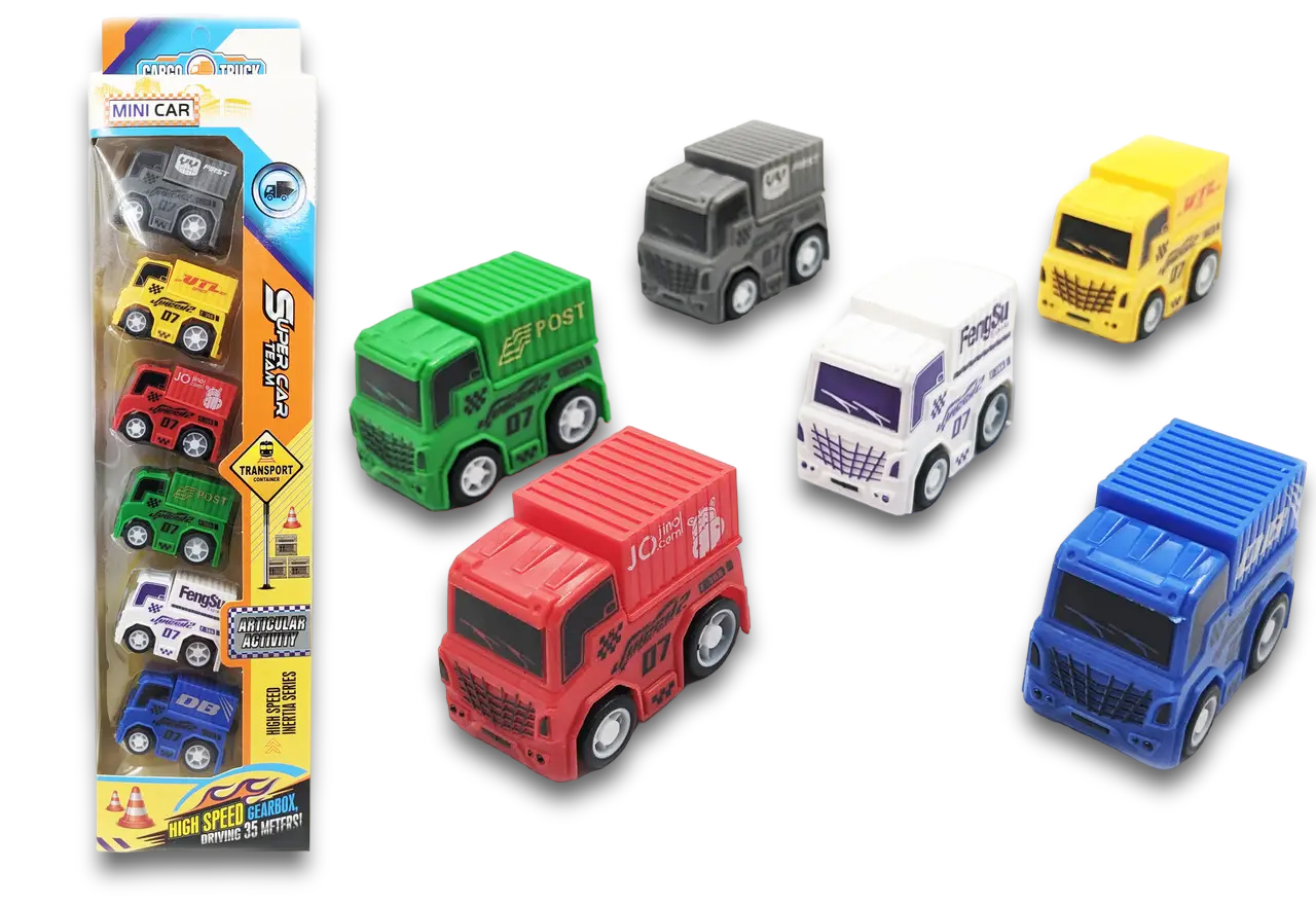 MINI SUPER CAR TEAM Набір інерційних машинок 6 шт