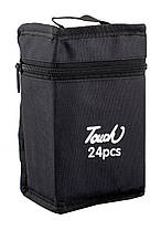 Набір скетч-маркерів двосторонніх Leader 24 кольори в сумці