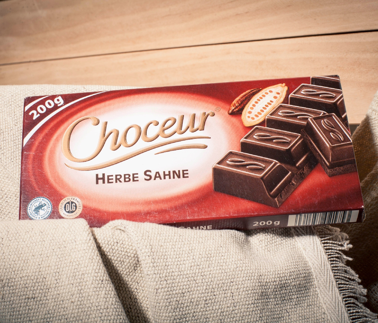 Чорний шоколад 🍫 Choceur 45% "Herbe Sahne" 200 гр. Німеччина