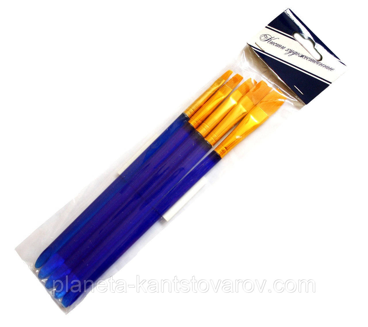 Набор кистей нейлон 1967-5 плоские (5 шт.)