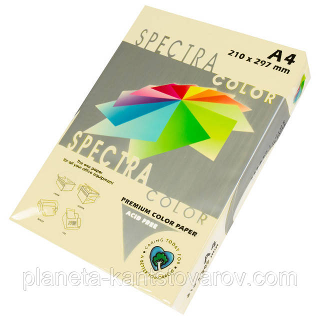 Папір A4 'Spectra' ПАСТЕЛЬ 100 (Ivory) 100 л./80 гр.