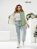 Жіноча весняна жилетка батальна 5340 жан, фото 7