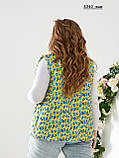 Жіноча весняна жилетка батальна 5340 жан, фото 5