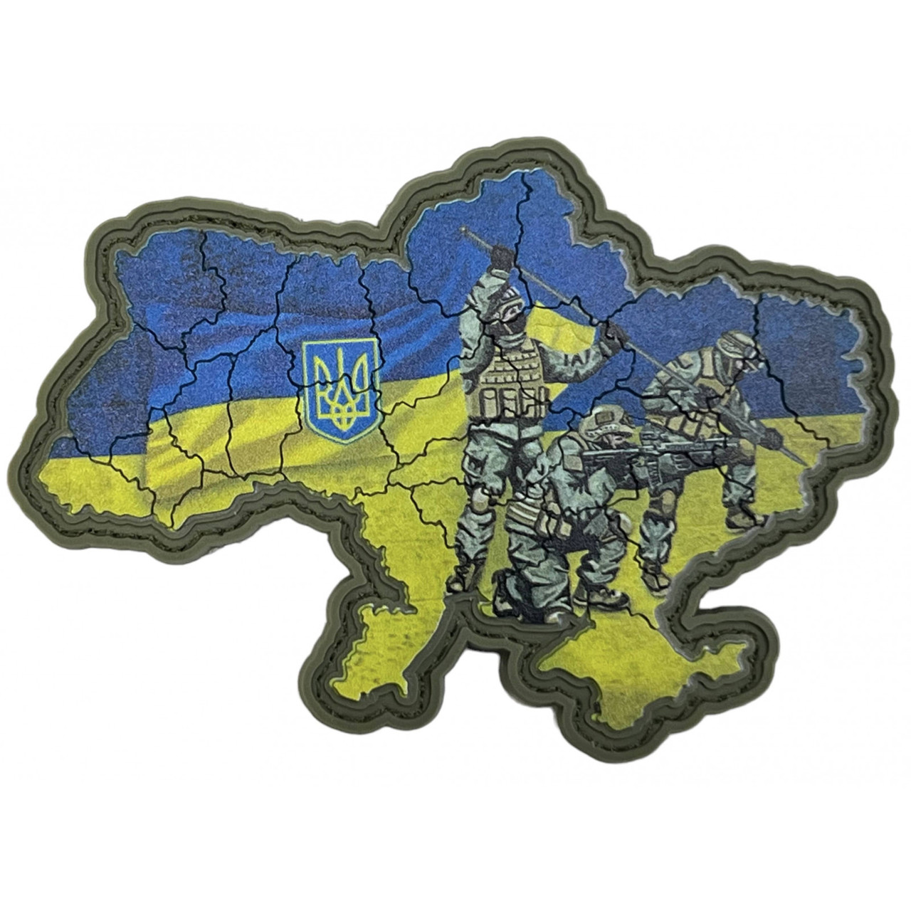 Шеврон мапа України Слава ЗСУ пвх