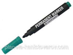 Маркер "Centropen" 8566 товстий-круглий зелений (2.5 мм)