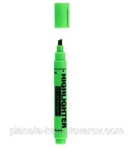 Текстовыделитель "Centropen" зелений