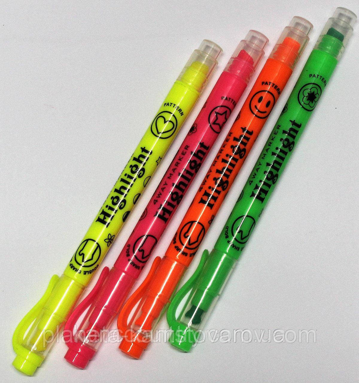 Текстовыделитель "Пегашка" з печаткою (4 кольори)