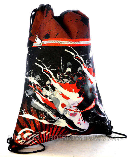 Мішок для взуття зі змійкою JO-15151 "Кросівки"