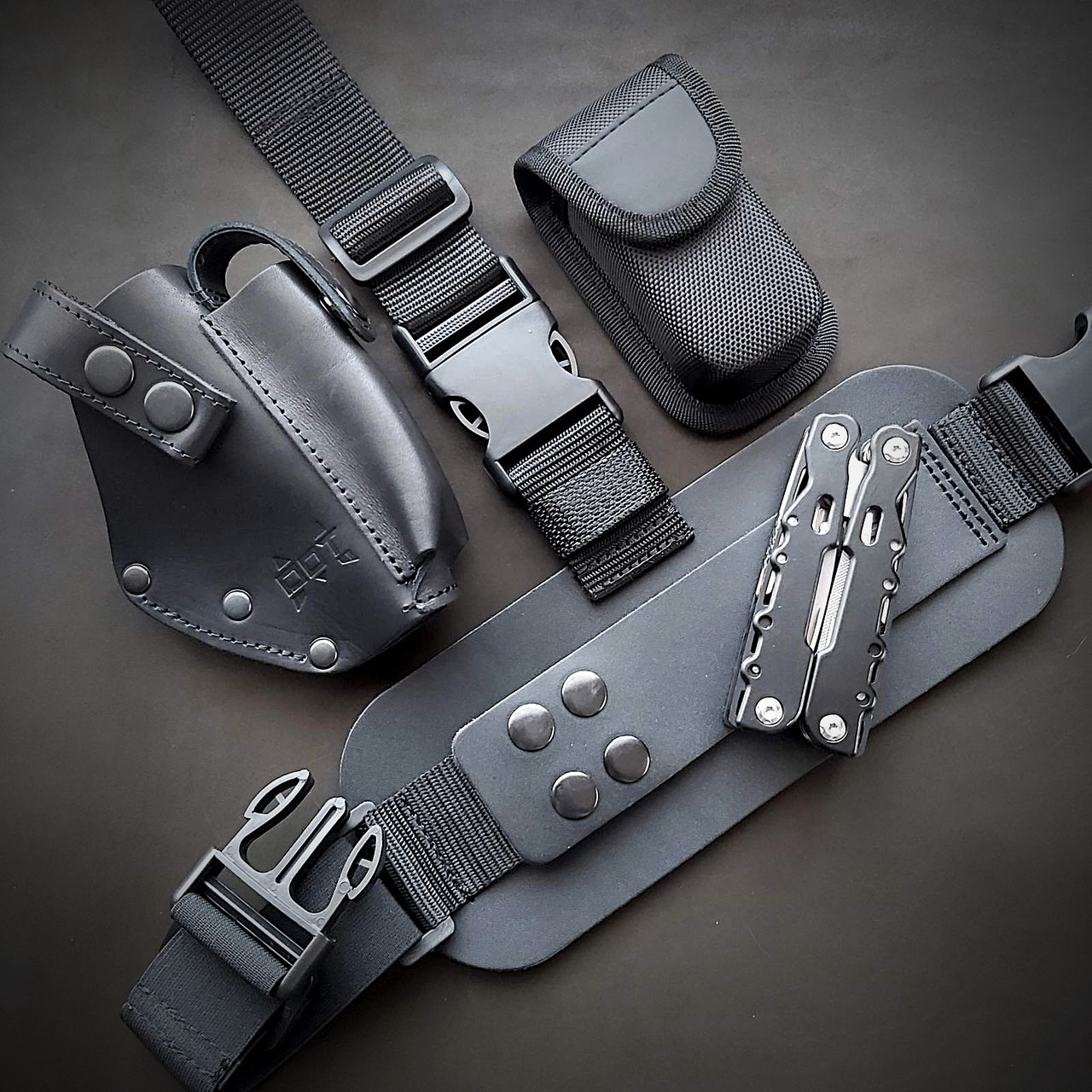 Купить Комплект на бедро/ремень кобура+мультитул |под ПМ| черный, цена ...