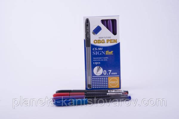 Ручка масляна CS-501 "Chens" синя