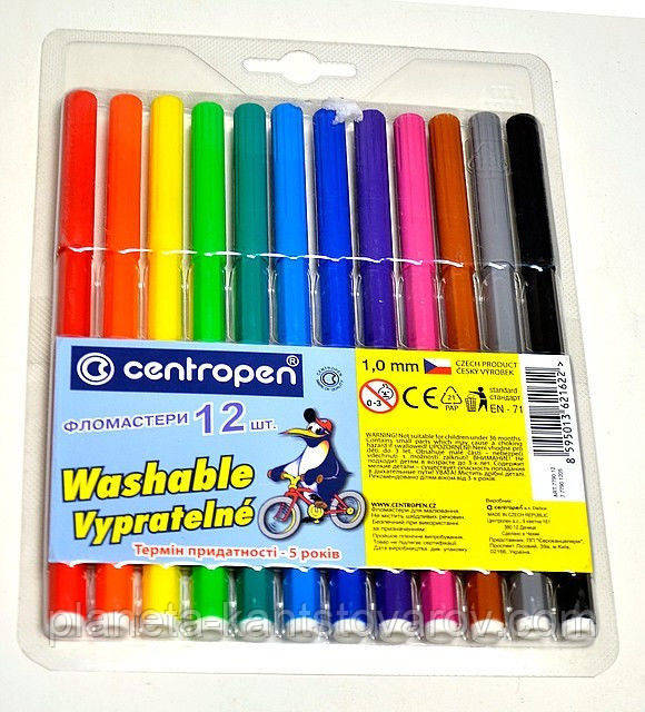 Фломастери Centropen (12 цв.)
