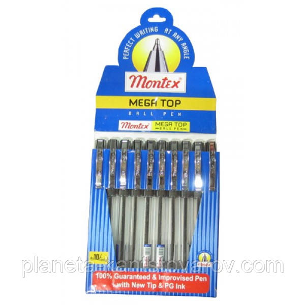 Ручка Cello "Montex" 06876 (синя, з пластиковим кліпом)