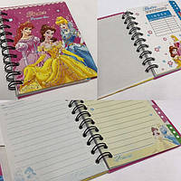 Блокнот на спіралі (A6) B290-(01/02/03/04) "Princess" з закладками