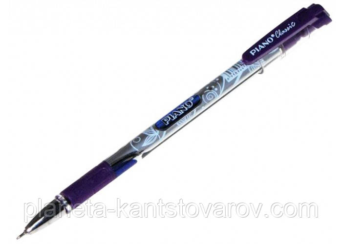 Ручка масляна Piano PT-195C (фіолетова)