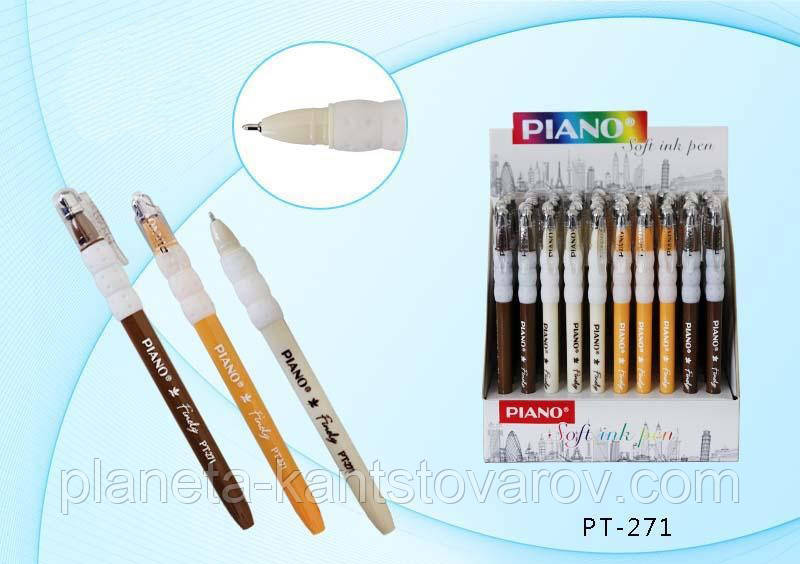 Ручка масляна Piano Finely PT-271 (синя)