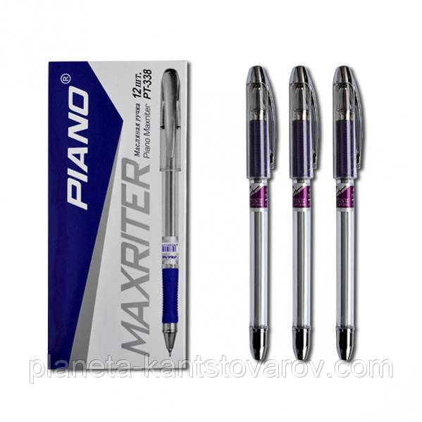 Ручка масляна Piano Maxriter PT-338 4 км. (фіолетова)