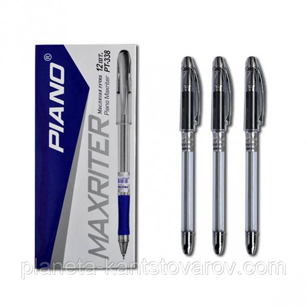 Ручка масляна Piano Maxriter PT-338 4 км. (чорна)