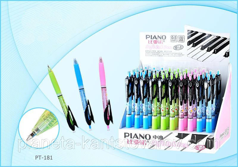 Ручка кулькова автоматична Piano PT-181 (синя)