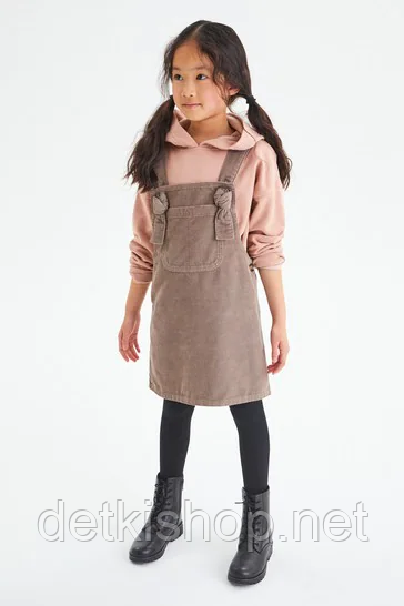 Комплект джинсовий дитячий вельветовий сарафан та худі для дівчинки 110 см (5Y)