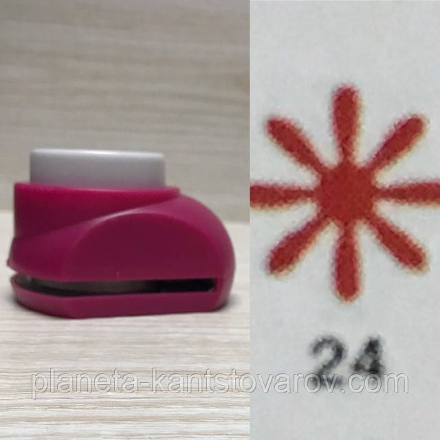 Дирокол фігурний для дитячої творчості JF-828 №24 Квіточка