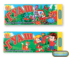 Фарби гуашеві "Люкс-Колор" 12кол./16мл.