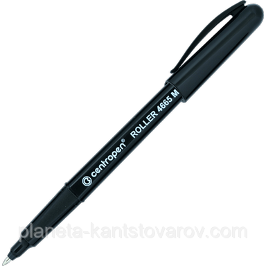 Ручка-ролер гелева 4665-M Centropen (0.6 мм, чорна), фото 1