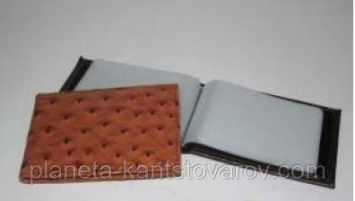 Візитниця на 32 візитки V-7340 "Шкіра об'ємна"