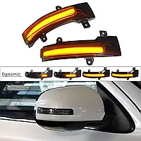 Динамический LED повторитель поворота в зеркало Mitsubishi Outlander 2013-2020, Lancer 2016 указатель поворота