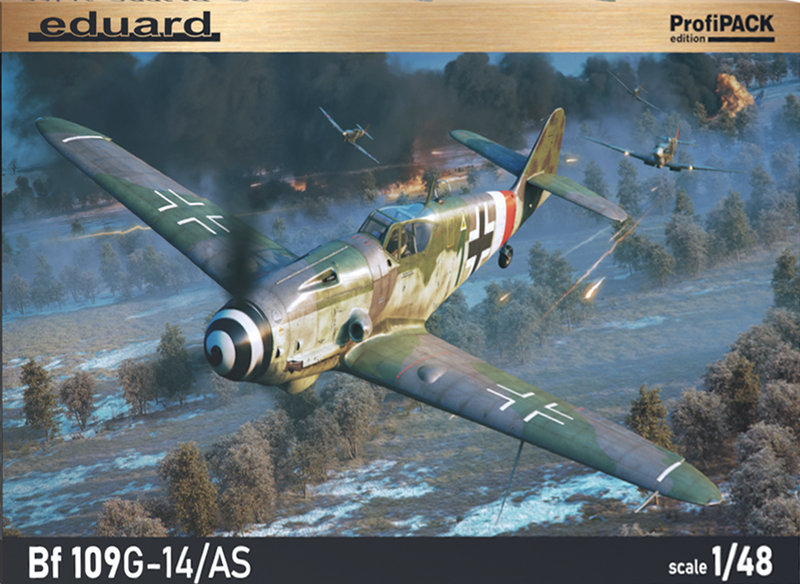 Пластикова модель 1/48 Eduard 82162 німецький винищувач мессершмітт Bf 109G-14/ AS, фото 1