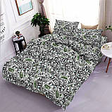 Постільна білизна двоспальна 100% бавовна/Комплект постільної білизни бязь Голд Люкс/Постільна з доларами, фото 2