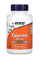 Now Taurine 500 mg 100 veg caps