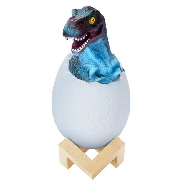 Дитячий світильник Sunroz 3D Dinozaur Lamp лампа-нічник "Динозаврик в яйці" з пультом ДУ