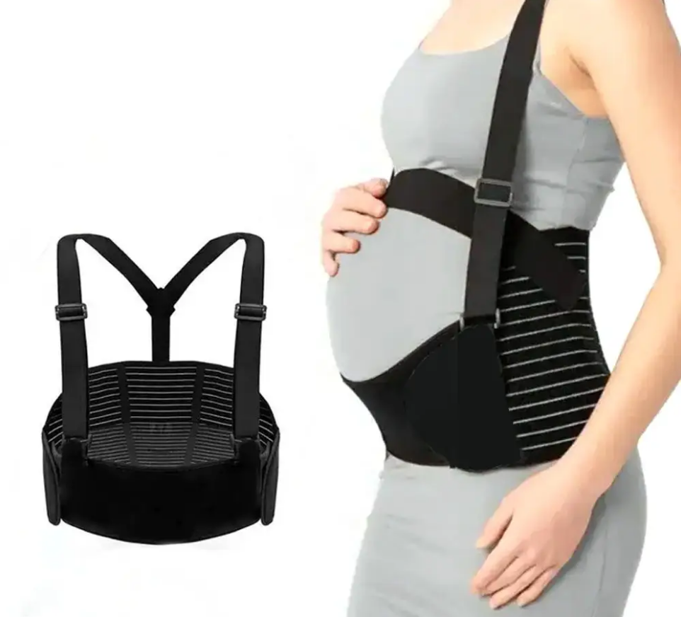 Бандаж для вагітних з гумкою через спину для підтримки до-післяродовий еластичний корсет розмір L XL XXL