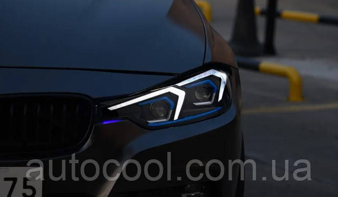 Передні тюнінг лед фари для BMW 3-серії F30 2013-2018 р.в. стиль Лайзер