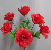 Роза круглая ( 6 голов) букет искусственный