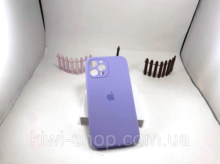 Чехол Silicone Case для Iphone 12 Pro Max фиалка, силиконовый