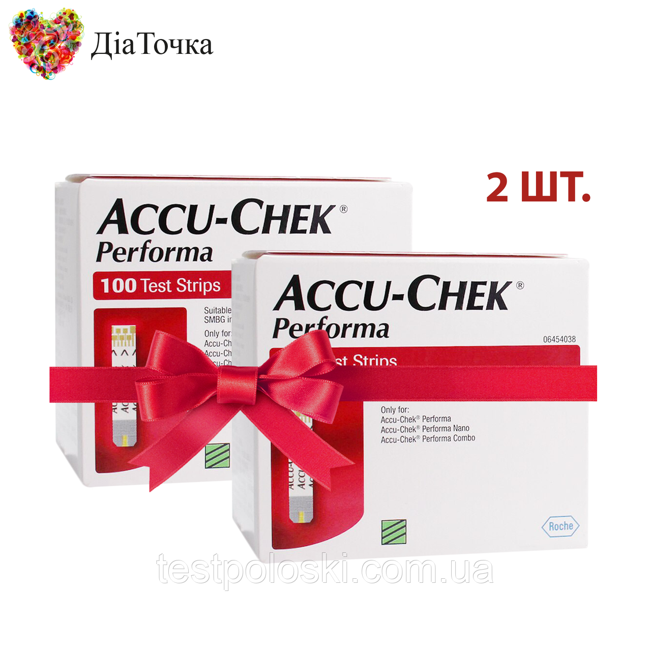 Тест-смужки Акку-Чек Перформа (Accu-Chek Performa) 100 шт. 2 паковання