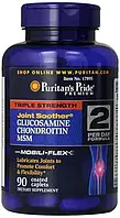 Хондропротектор Puritan's Pride Glucosamine Chondroitin MSM Triple Strength 90tabs