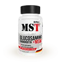 Хондропротектор MST Glucosamine+Chondroitine+MSM+Hyaluronic Acid + L-Proline 90 pills